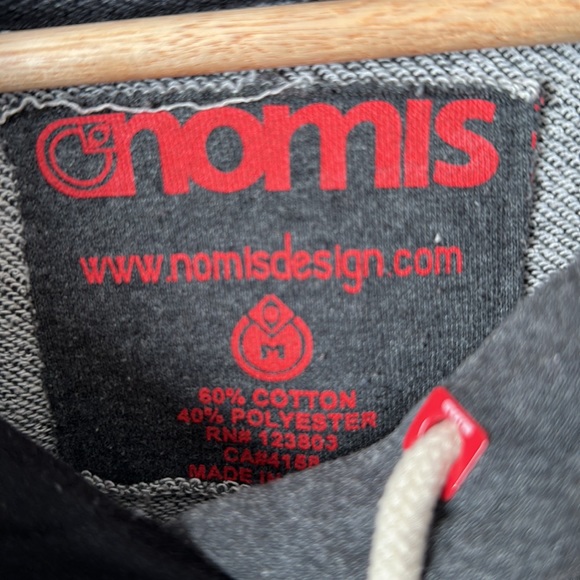 Nomis Hoodie Women’s Size M Grey Red and Black - Picture 2 of 5